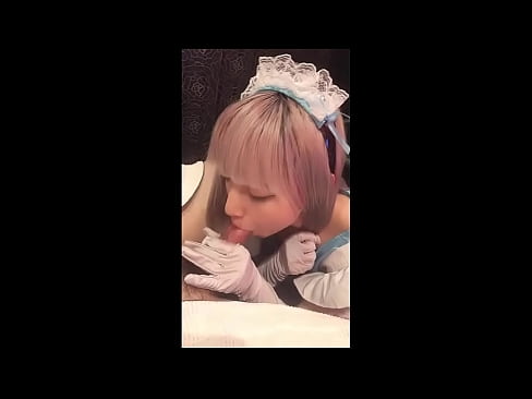 ❤️ Japāņu elks [mayuka], franču kalpones tērps, 1. daļa, minets un džerkstēšana ar losjonu ☑ Kaltais porno pie mums